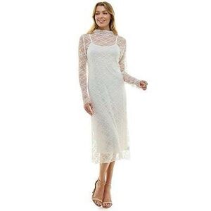 Lily Rose White Lace Dress